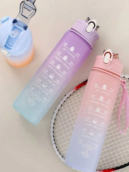 3-in-1 Motivational Water Bottle